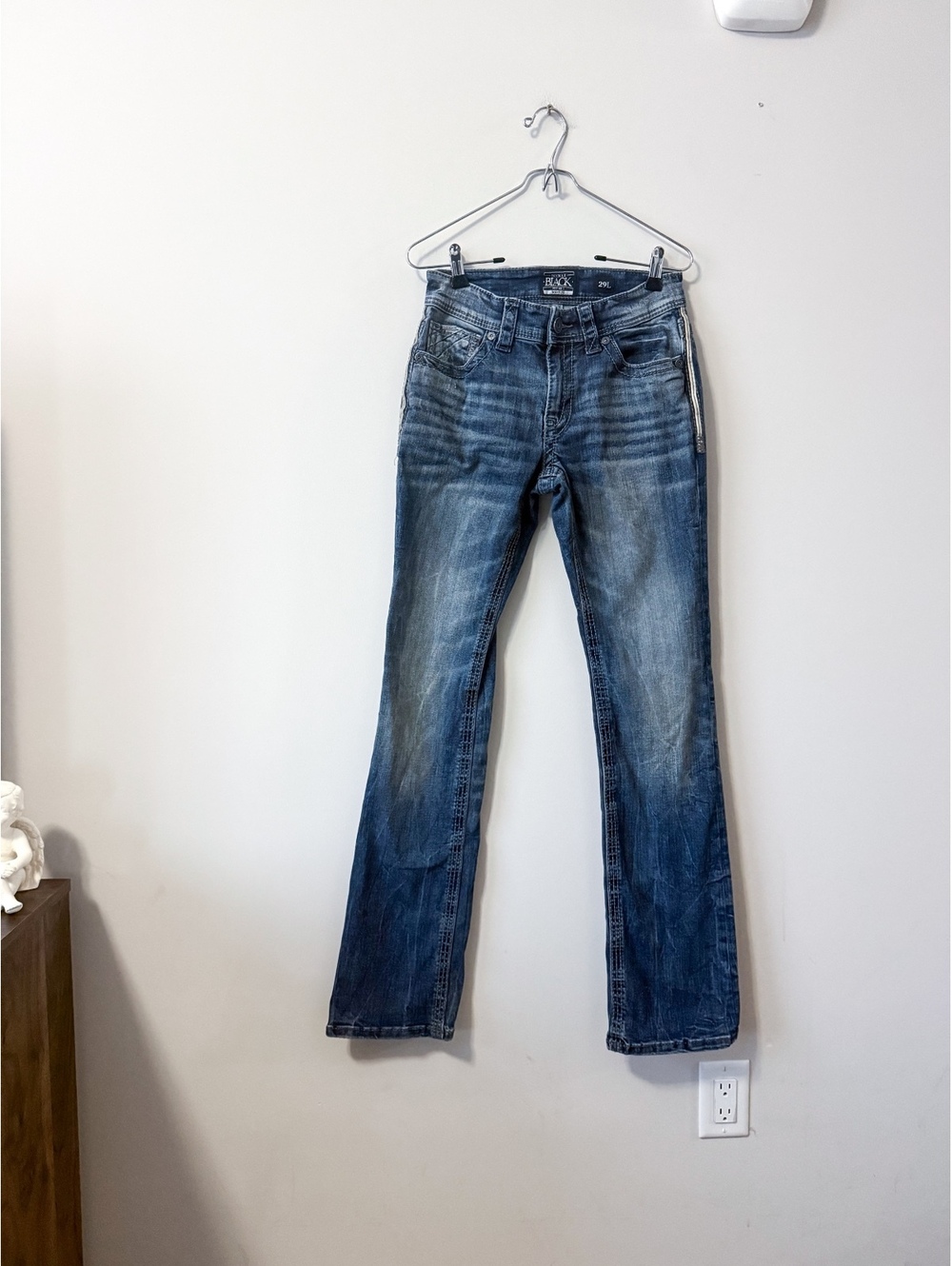 Buckle Black Fit #3 Bootleg Jeans 29L BBLA374 Regular to Slim Bootcut Leg